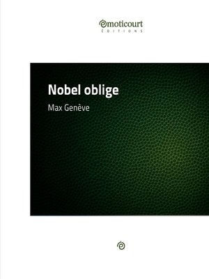cover image of Nobel oblige